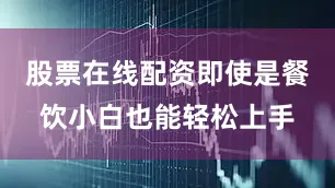 股票在线配资即使是餐饮小白也能轻松上手